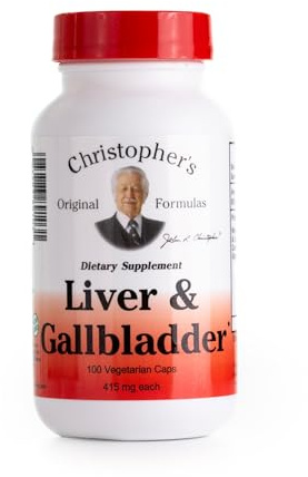 Christopher's Original Formulas Liver & Gallbladder Formula Capsules - Gallbladder Supplements with Digestive Enzymes & Natural Herbs