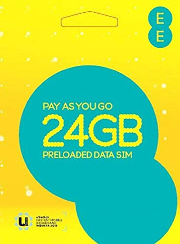 EE Unlimited Data Calls and Texts Pay As You Go Sim Card