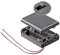 Goobay 12445 AA-Batteriehalter für 3x Mignon Batterien / Batteriehalterung mit losen Kabeln / Batteriefach mit Abdeckung & Schalter / 3 AA Batterien FR6 HR6 LR6 / 15 cm Kabel / Schwarz