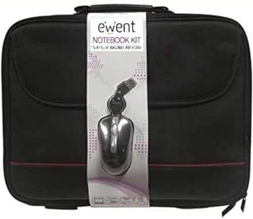 Eminent EW2505 - Maletín para Ordenador portátil 16.1 + ratón USB, Negro