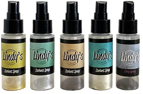Lindy's Stamp Gang Starburst Spray Set, Bottle, Industrial Chic, 2 oz, Pack of 5