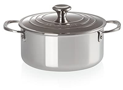 Le Creuset Evolution Cacerola con tapa, Acero inoxidable 3-ply, diámetro 20 cm, 3 L