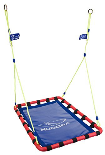 HUDORA Nestschaukel Aluminium Square, rechteckig, blau/rot - bis 120 kg belastbar - 72159