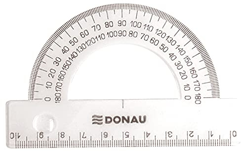DANUBIO 7071001pl 00 goniometro, 10 cm, 180 gradi, trasparente
