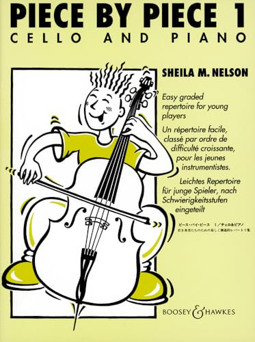 Piece by Piece: Leichtes Repertoire für junge Spieler, nach Schwierigkeitsstufen eingeteilt. Vol. 1. Violoncello und Klavier.