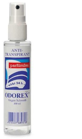 Odorex antitranspirant gegen Schweiß 100ml Sprühflasche (10 Stück)