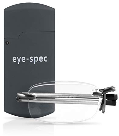eye-spec Faltbare Lesebrille mit Mini Etui | Stilvolles Klappbares Design für Herren und Damen