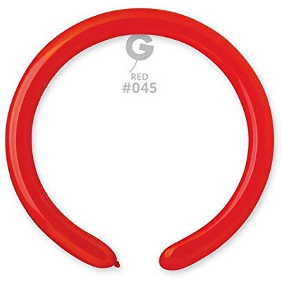Gemar Palloncini MODELLABILI Q260 Colore Rosso Pastello CONF.100pz