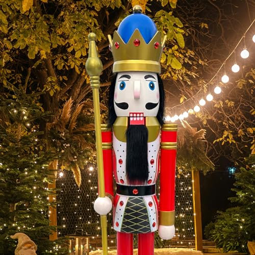 ECOM-CDL Cdl 72Â€/6 Ft Commercial Size Wooden Christmas Navy King Ornament K13