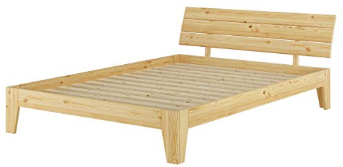 Erst-Holz®Doppelbett Überlänge 160 x 220 Holzbett Massivholz Kiefer Rollrost