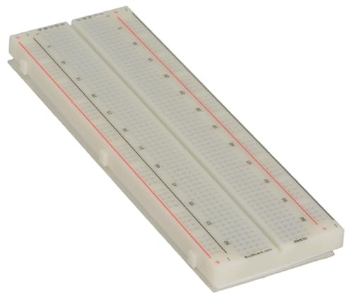 Busboard Prototype Systems 830 Point Solderless Plug-in Breadboard with 4 Power Rails 21-26AWG ABS