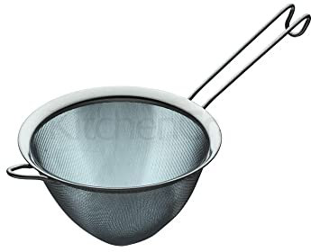 KitchenCraft Colador en Forma de Cono con Malla para Tamizar Purés y Caldos, Acero Inoxidable, 18 cm - Plateado