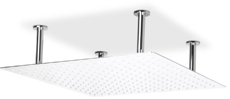 Steinkirch XXL 50CM EDELSTAHL RAINSHOWER DUSCHKOPF REGENDUSCHE KOPFBRAUSE REGENBRAUSE TROPENDUSCHE INKL. DECKENHALTER 500x500x2mm