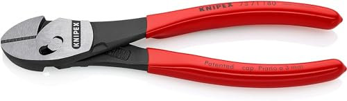 KNIPEX TwinForce Hochleistungs-Seitenschneider mit Kunststoff überzogen 180 mm, 73 71 180