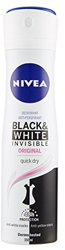 Nivea Deo Black & White Invisible Original Spray für Damen, 48h protection 150ml