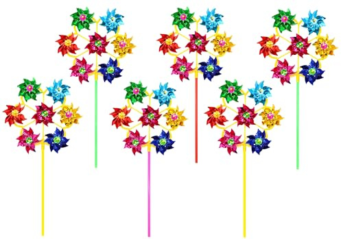 6 X Large Windmills with 7 heads circles - REFERENCE PBF102