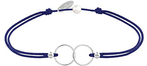 LES POULETTES BIJOUX - Bracelet Lien Argent 925 Anneaux Toi et Moi - Classics