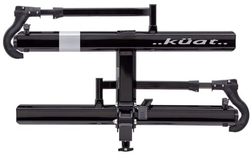 Kuat Sherpa 2.0 2-Bike Hitch Rack, Black Metallic and Gray Anodize, 1.25