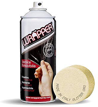 wrapper 400WRAPPER1500 400 ml Sprüh Folie Ablösbar Lackieren, Glitter Gold