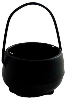 Melody Jane Puppenhaus Miniatur Küchenzubehör 1:12 Maßstab Saucepen Schwarz Kessel Topf