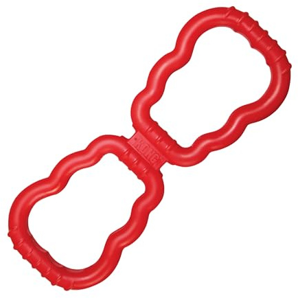 KONG Tug Toy - Dog Supplies for Tug of War - Natural Rubber Dog Toy for Outdoor & Indoor Playtime - for Medium/Large Dogs