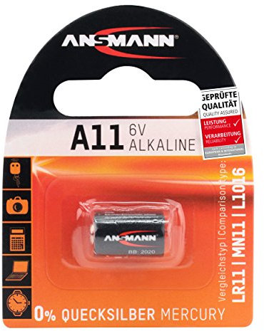 ANSMANN 1510-0007 A11 Pile, Batteria Alcaline - 6V, Mn11, V11A, E11A