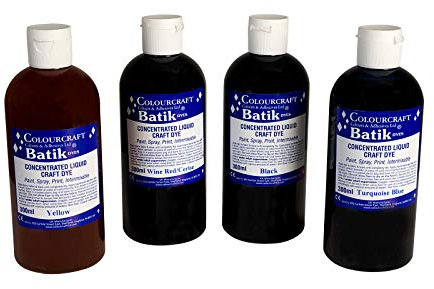 Colourcraft Liquid Batik Dye Pack of 4