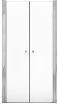 Home Deluxe - Duschabtrennung LAVEA - Klarglas - Maße: 70 x 195 cm - 6 mm nanobeschichtetes Sicherheitsglas, inkl. Scharniere und Montagematerial I - Duschtür Pendeltür Duschtrennwand Nischentür