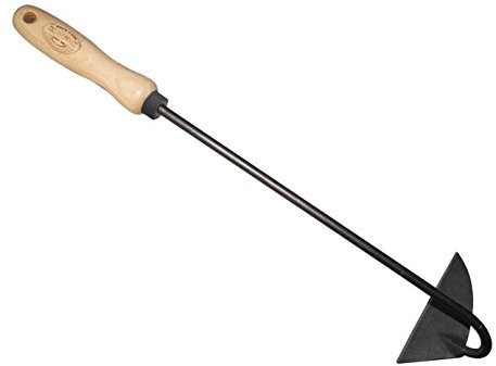 Dewit Dutch Hand Hoe – Right Hand | 18″ Total Length Hand-Forged Boron Steel Garden Hoe with Ash Hardwood Handle