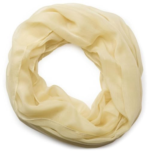 styleBREAKER Unisex Loop Schal Einfarbig Uni Viskose 90x90cm, Gelb