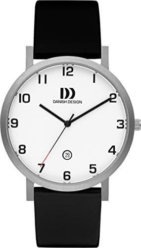 Danish Design Titanium Herrenuhr Analog Quartz Leder Schwarz IQ12Q1107
