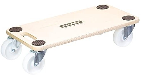 WAGNER Transporthilfe MM 1129 I 59 x 29 x 13,5 cm - Tragkraft 300 kg - ideal für Unhandliches, Geräte & Möbel I Tragegriff I Antirutschpunkte I bestens beweglich I FSC®-Zertifiziert - 20112901