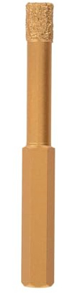 TIVOLY - Foret Diamant 6 mm - Pour Perçage à Sec Céramique, Grès Cérame, Carrelage, Granit, Marbre - Queue Hexagonale à 6 Méplats | Foret diamant à sec - TIVOLY - Diamètre 6 mm