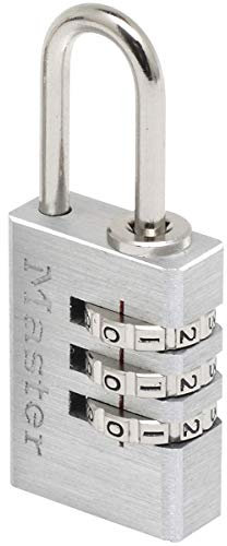 Master Lock Padlock, Set Your Own Combination Padlock, Aluminum, Best Used for Backpacks, Luggage, Computer Bags and More, 7620EURD