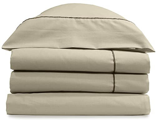 Happycolor - Set di biancheria da letto in lino da 135 cm