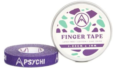 Psychi Sports Bandage mit Zinkoxid, Fingerband für Crossfit, Gymnastik, Bouldern, Felsen-Klettern, Boxen, Physio – Weiß, weiß, Pack Of 3 - 1 Of Each Size