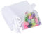 G2PLUS 100PCS Sacs Organza,Sachets Pochettes Cadeau en Organza Sac à Bijoux,Sachets pour Lavande pour Bijoux Cadeaux Bonbons Marriage-7x9cm Blanc