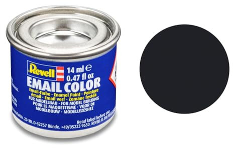 Revell Emaille-Farbe, 14 ml, Mattes Schwarz