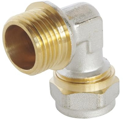 SOMATHERM FOR YOU - 3774-16-15S - Compressione a gomito per tubo Ø16 multistrato - Maschio 15/21 (1/2 '')