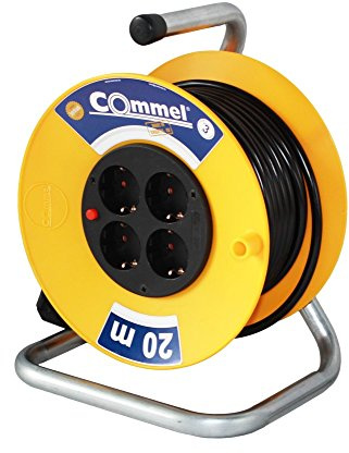 Commel Kabeltrommel 4-fach 20m H05VV-F 3G1,5