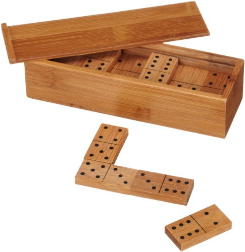 Philos 3265 - Domino Doppel 6, Bambus, Green Games, Legespiel
