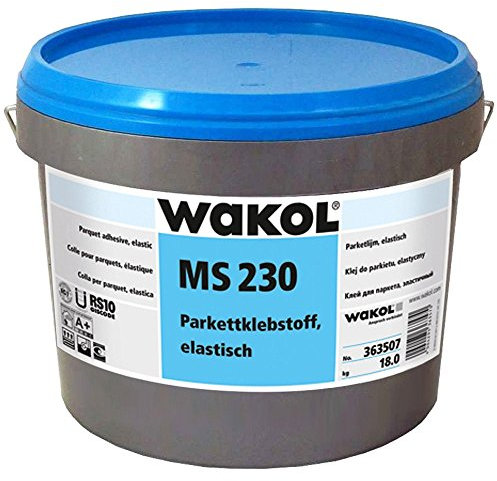Wakol MS 230 adhesivo de madera del suelo 18Kg para el parquet, el corcho, los pisos