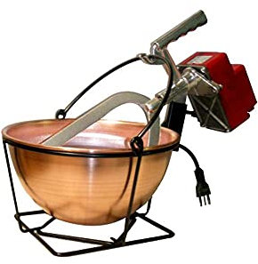 OVBC Paiolo Elettrico Polentina Rame 3,5Lt, Acciaio, 26 cm