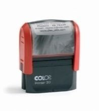 COLOP 30N-GS+Logo Printer 30 mit Logo für maximal 5 Zeilen, Taschenstempel, Selbstfärber ohne Stempelplatte, 18 x 47 mm
