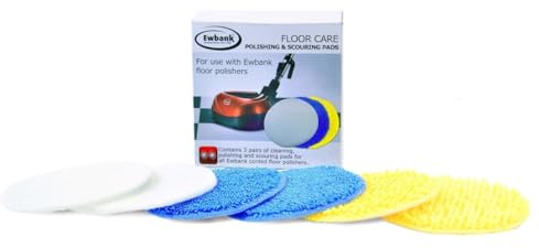 Pack of 3 Pairs of Washable Ewbank Spare Pads for Ewbank Floor Polisher