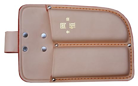 Okatsune 109 - Funda doble de piel para tijeras de podar 101 o 103 y sierra | Funda doble de piel auténtica, para tijeras de jardín y esquejes, 210 mm, 90 g, apta para todas las tijeras Okatsune