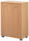 Wohnling Design Schuhschrank Nimes modern Holz Buche 12 Paar Schuhe 4 Fächer 2 Türen, Schuhregal 60 x 90 x 35 cm platzsparend, Schuhkommode Flurschrank mit Ablage
