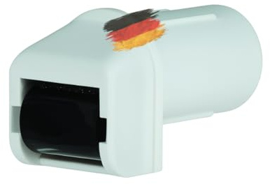 markiso® 10x Steckleitrolle Rolladengurtführung, [Made in Germany] Gurtleitrolle für Minigurte bis 16mm, Gurtführung mit Kunststoffrolle & Bürste gegen Zugluftsperre - TOP Qualität
