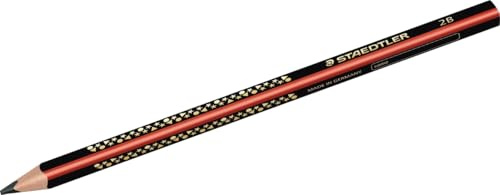 Staedtler 1285 Dicker Schreiblern Bleistift Ø 4mm, Härtegrad 2B, 12 Stück