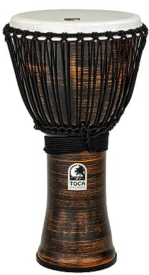 TOCA Djembe Freestyle II 12 Spun Copper Synth. Head Rope Tuned TF2DJ-12SC